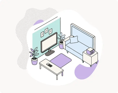 graphic illustration of a room